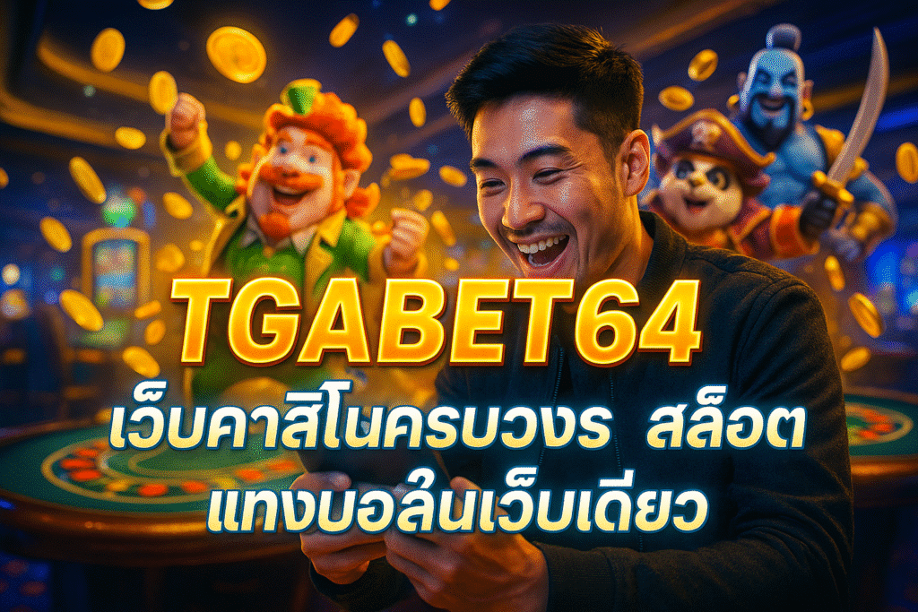 TGABET64 เว็บคาสิโนครบวงจร สล็อต แทงบอลในเว็บเดียว