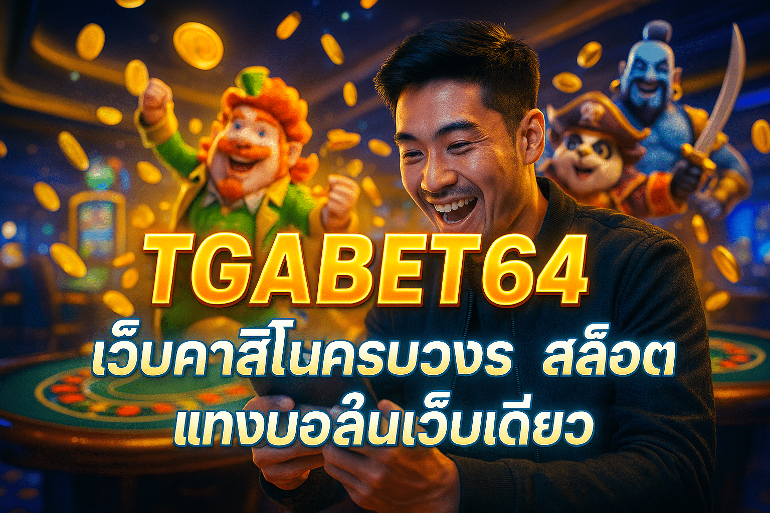 TGABET64 เว็บคาสิโนครบวงจร สล็อต แทงบอลในเว็บเดียว